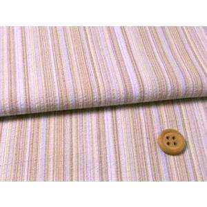 しじら織り生地・たて縞(薄紫) 10cm単位 切り売り