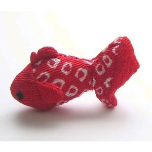 ちりめん細工パーツ（完成品）・金魚