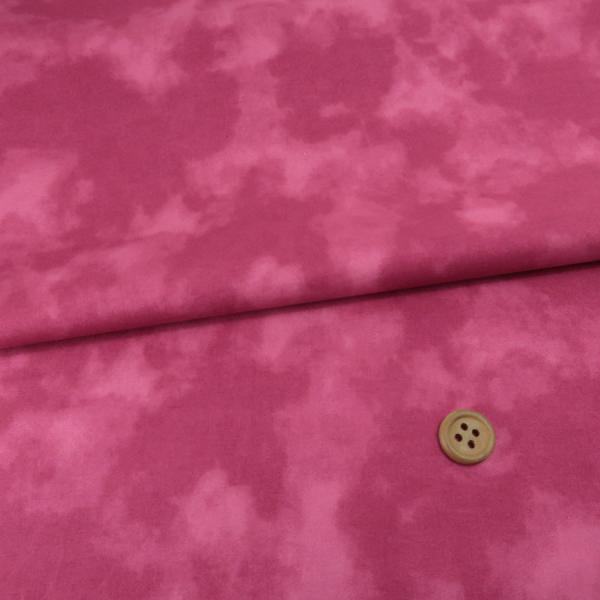 コットン生地 グラデーション ムラ染めぼかし(ぼたん色) 10cm単位 切り売り