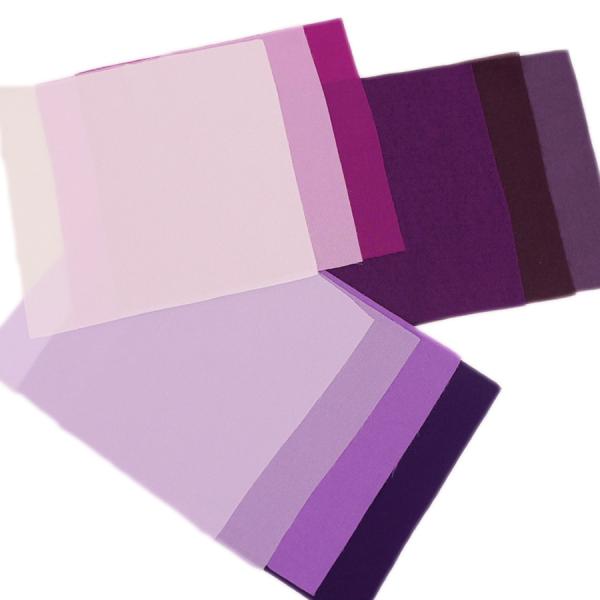 無地一越ちりめんカットクロス/約22×20cm 単色《紫系》つまみ細工に