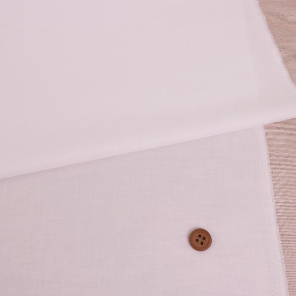 綿ローン生地(60s) 白/ホワイト 10cm単位 切り売り