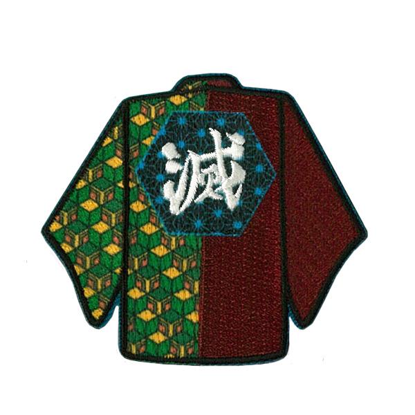 鬼滅の刃 富岡 義勇(とみおか ぎゆう) 羽織ワッペン(幅62mm×高さ57mm) シール兼用