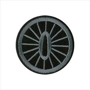 鬼滅の刃 竈門炭治郎 日輪刀のつば ワッペン(直径5cm) シール兼用