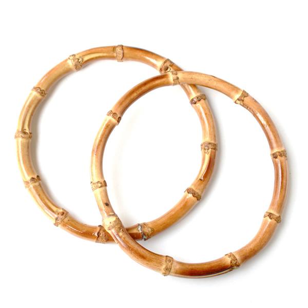 バッグ用持ち手・竹/バンブー（丸型・13cm）