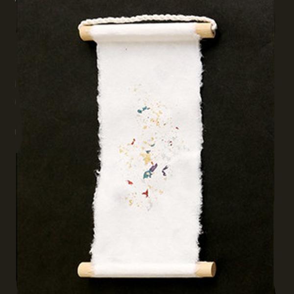 手すき和紙のミニ掛け軸 小