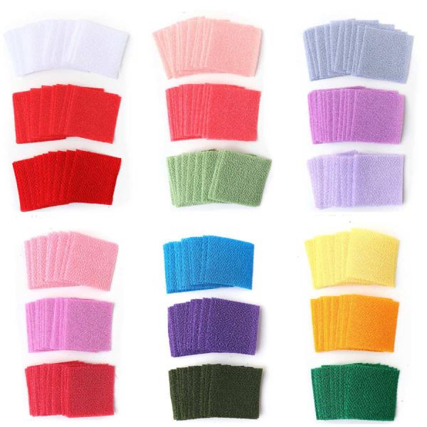 つまみ細工用 カット済み一越ちりめん 無地3色アソートセット 30ミリ角・45枚入