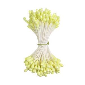 つまみ細工用花芯(ペップ)大・黄色系 約144本入の商品画像