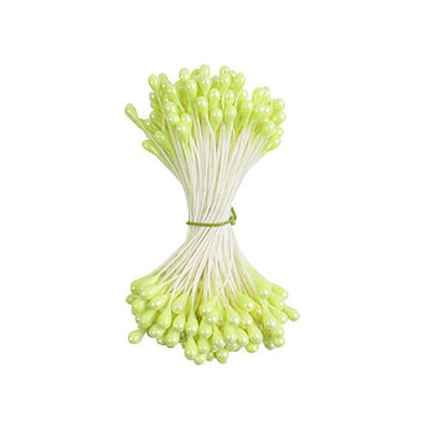 つまみ細工用花芯（ペップ）中・黄色系 約144本入