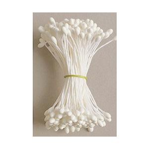 つまみ細工用花芯（ペップ）大・白 約144本入