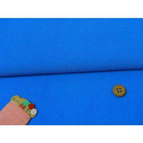 無地一越ちりめん(ターコイズブルー) 10cm単位 切り売り