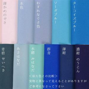 無地一越ちりめん(ターコイズブルー) 10cm...の詳細画像2