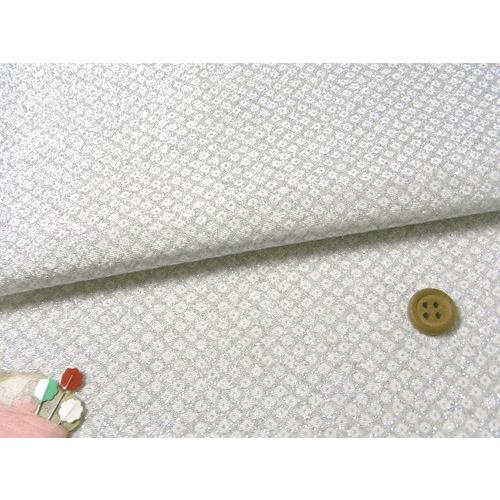 ちりめん生地・疋田しぼり(銀) 10cm単位 切り売り