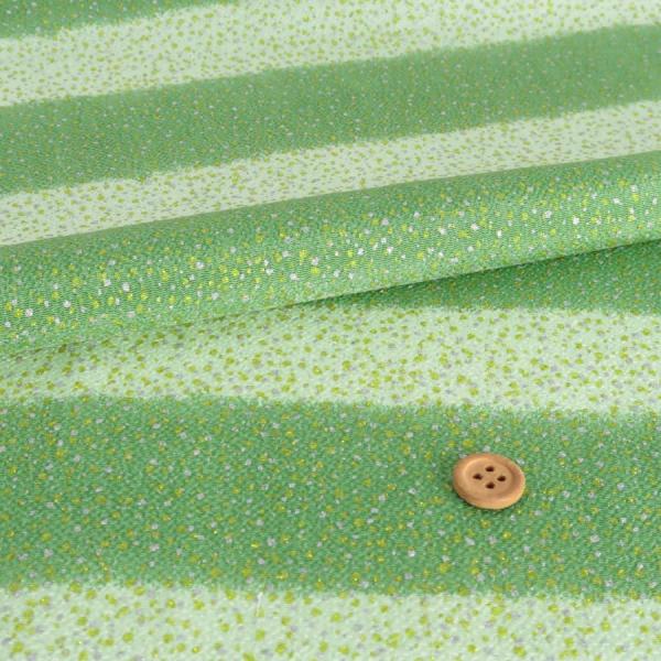 ちりめん生地 段ぼかしに金銀ふぶき(黄緑) 10cm単位 切り売り