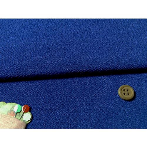 無地ちりめん生地(群青色) 10cm単位 切り売り