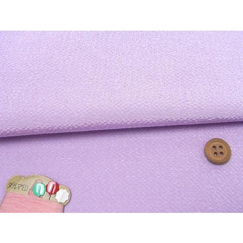 無地ちりめん生地(淡藤) 10cm単位 切り売り