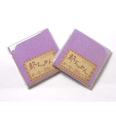 ちりめんカットクロス・無地（藤色）23×33cm