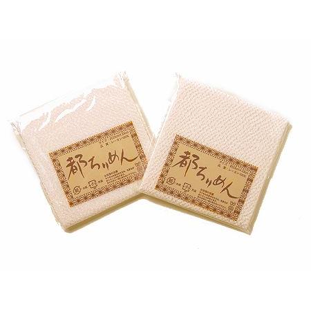 ちりめんカットクロス・無地（パールホワイト）23×33cm