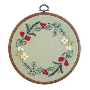 クロスステッチキット・ヨーロッパの風景 マロニエ色づくパリの街 : 布