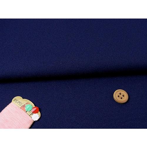 無地ウーリーアムンゼン生地(紺) 10cm単位 切り売り