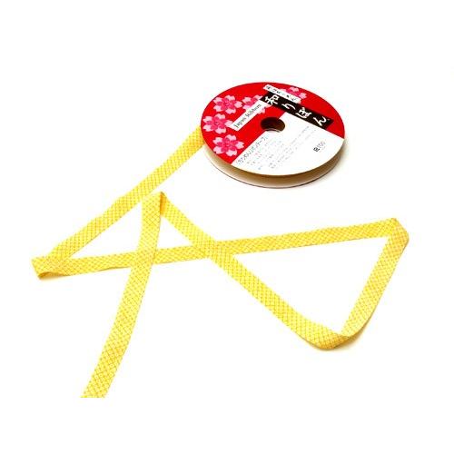 和りぼん1.5cm幅・鹿の子(黄色) 10cm単位 切り売り