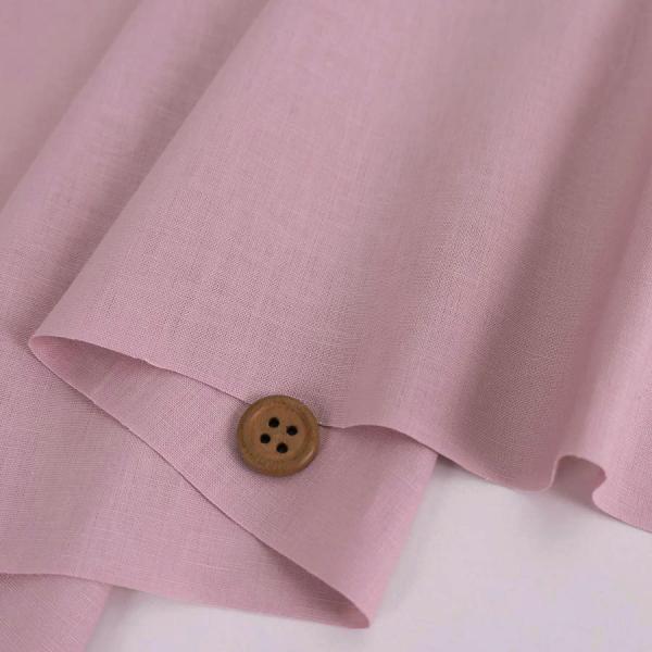 綿麻シーチング生地 (ピンク) 10cm単位 切り売り