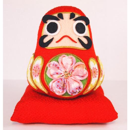 ちりめん手芸キット・桜の縁起だるま