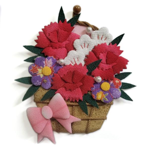 押絵キット カーネーションの花籠(新仕様)