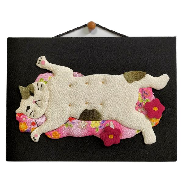 手芸キット 愛しの猫たち 押絵の壁掛け・あまえんぼミケ