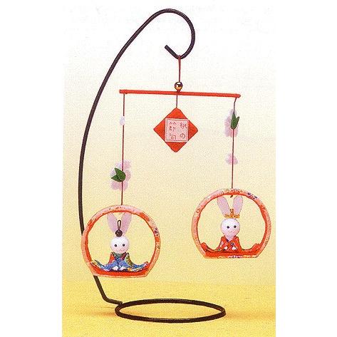 キット・ちりめんモビール・ちょこんとお雛様　ピンク