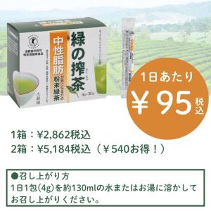 中性脂肪 お茶 佐藤園 健康茶 緑の搾茶 4g...の詳細画像1