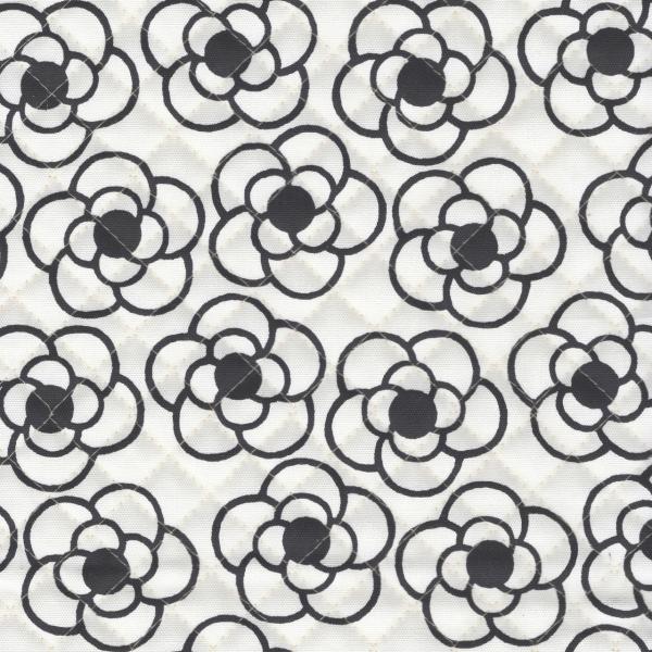 キルティング FUWARI・染布 モノトーン カメリア 小マス目 全針 ホワイト系地 2色 1m単位...