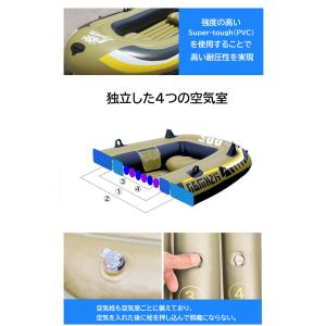 ゴムボート ミニボート 三人用 ポンプ付き オ...の詳細画像2