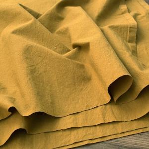 【10センチ単位】生地 布 万葉木綿【11】マスタード キャンバス ニュアンス 高級 肉厚ブラウス生地 服地 商用利用可 ヌノズキ /万葉木綿10cm単位