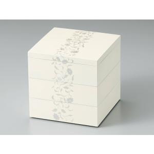 和食器 会津漆器 お重 木製 6.0寸 三段重箱 漆塗り やぶこうじ 溜内朱