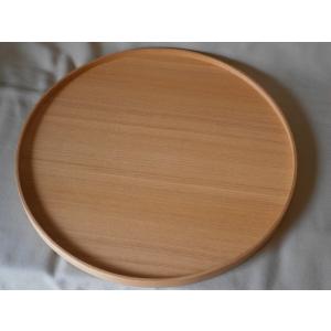 丸盆 木製 越前塗り お盆 白木塗 越前漆器 ...の詳細画像1