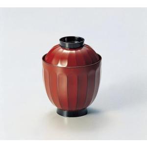 雑煮椀 煮物椀 黒内朱塗り 新梅 会津漆器 お好み椀 蓋付き 会津塗り 和