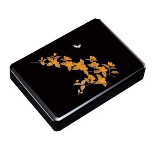 文箱 書類入れ 書類箱 B5判 こぶし 文庫 板蓋 黒塗り 10.0 会津漆器