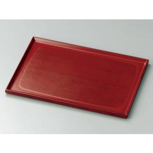 福井クラフト 正角盆 木製 尺1.5 隅切瓢春秋 根来 盆 懐石盆 敷膳 越前