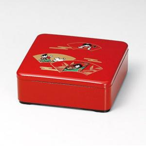 和食器 会津漆器 会津塗り お重 3段重箱 木製 6.0寸 三段重箱 溜内朱