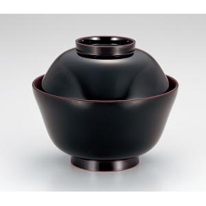 山田平安堂 漆器 雑煮椀 古代朱/黒 お椀/蓋付き/木製 : 漆器 山田平安