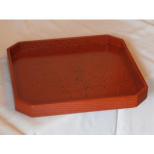 角盆 木製 越前漆器 越前塗り お盆 隅切 根...の詳細画像3