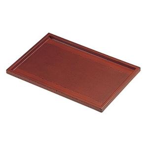 木製 角盆 隅切盆 お膳 お盆 越前漆器 越前塗り 11.5 根来 布張 天然木