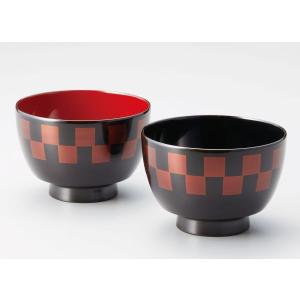 夫婦椀 木製 3.8 匠 石目 布貼 会津漆器 漆塗り 会津塗り ペア椀 お椀