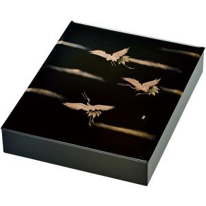 引出し 会津漆器 黒塗り 香梅 三つ引タンス 会津塗り 木繊 ギフト