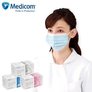 メディコム プロレーンマスク(1箱50枚入) サージカルマスク 不織布マスク 感染対策 医療用 使い捨て 衛生 看護師 病院 予防 飛沫