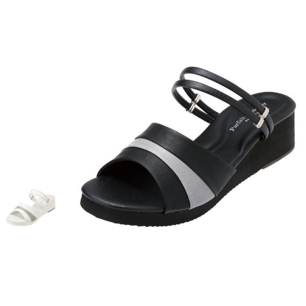 ナース 医療 病院 看護師 歯科衛生士 オフィス 事務 軽量 白 黒 3E 日本製プリーツサンダル(...