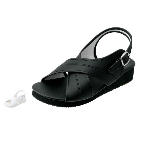 ナース 医療 病院 看護師 歯科衛生士 オフィス 事務 日本製 黒 白 シンプル 外反母趾サポートサ...