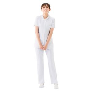 白衣 ユニフォーム 半袖 白 シンプル 女性 ...の詳細画像1