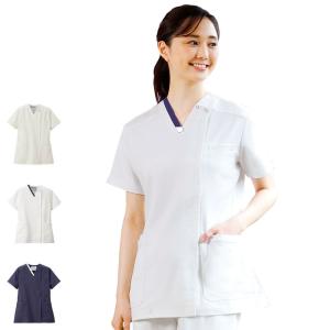 ワンピース フォーク FOLK 3019sc 受付 エステユニホーム 事務