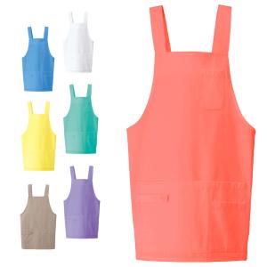 ナース 看護師 介護 歯科 病院 医療  ループ機能付ショート丈エプロン